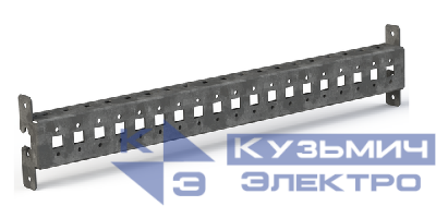 Рейка монтажная перфорированная с внешним креплением Д300 AleSta (уп.2шт) EKF AleSta-ART300