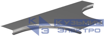 Крышка отвода T-образ. плавн. тип Г01 ESCA 100мм IEK COT01D-0-100-08