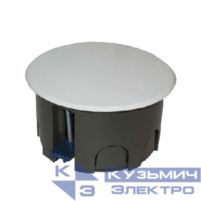 Коробка распределительная СП 80х45мм для гипсокартона пластик. лапки крышка защелкивающаяся Epplast 185250