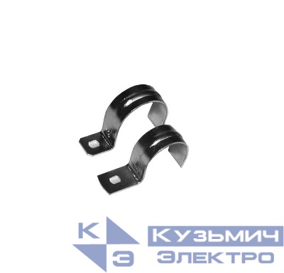 Скоба крепежная однолапковая d24-25мм метал. оцинк. Ruvinil СМО-24-50