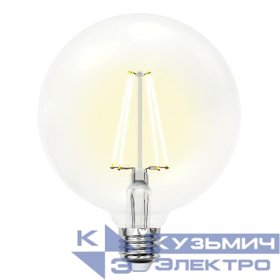 Лампа светодиодная LED-G125-15W/4000K/E27 /CL PLS02WH Sky 15Вт прозрачная 4000К нейтр. бел. (упак. картон) Uniel UL-00004861