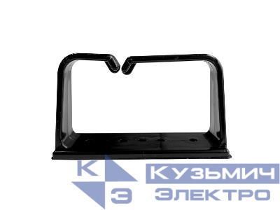 Кабельный органайзер кольцевой, 1 пластик. кольцо, черный