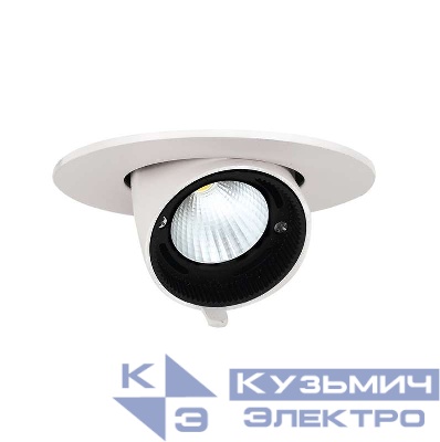 Светильник светодиодный PLED DL4 WH Downlight 18Вт 4000К IP40 24град. ДВО встраив. поворотн. Pro+ JazzWay 5021884