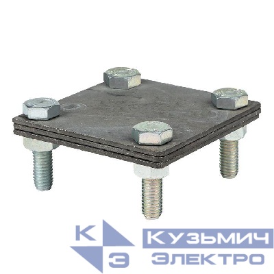 Зажим полоса 40 - полоса 40 (3 пластины 70х70мм) HZ PROxima EKF lp-g3105