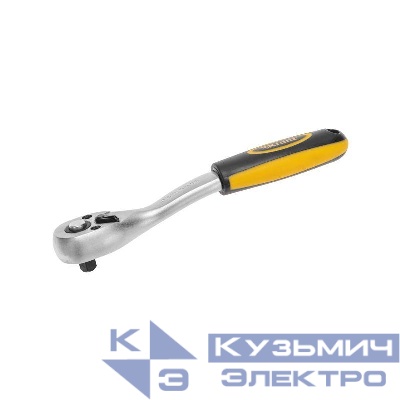 Ключ-трещотка для торцовых головок 1/4 СrV 72 зубца Kranz KR-12-8403
