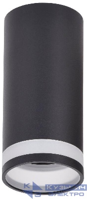 Светильник 4005 накладной потолочный под лампу GU10 черн. IEK LT-UPB0-4005-GU10-1-K02