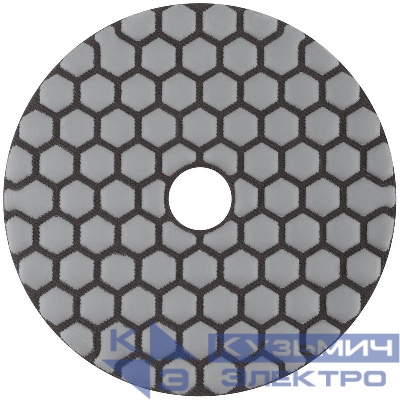 Круг шлифовальный алмазный гибкий АГШК (липучка) сухое шлифование 100мм Р 400 FIT 39854