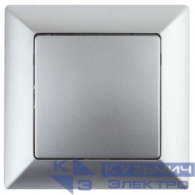 Выключатель 1-кл. СП Solo 4-101-03 10А 250В IP20 алюм. Intro Б0053544