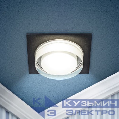 Светильник декоративный DK108 BK MR16 GU5.3 встраив. черн. ЭРА Б0058399