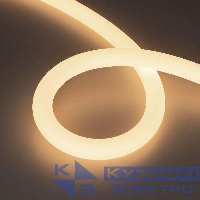 Лента светодиодная MOONLIGHT-SIDE-A336-D25mm 24V Warm 3000К 360deg 14.4Вт/м IP65 2835 wire x2 боков. вывод кабеля герметичная (уп.5м) Arlight 036274