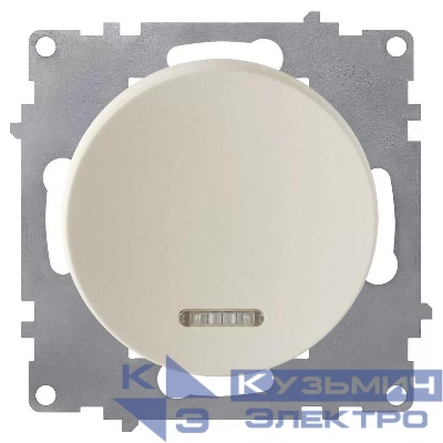 Выключатель 1-кл. СП Florence 10А IP20 с подсветкой механизм беж. (1E31701301) OneKeyElectro 2172801