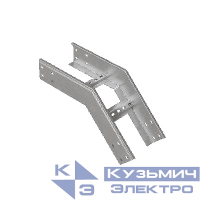 Угол для лотка вертикальный внешний лестн. 45град. 200х100 сталь 2мм LVL45-100-200-2.0 N КМ LO0940