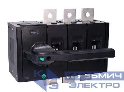 Выключатель-разъединитель SYSTEMEPACT SD630 4п 400А рукоятка фронт. слева (зак. отдельно) SE SSD06304LF0400