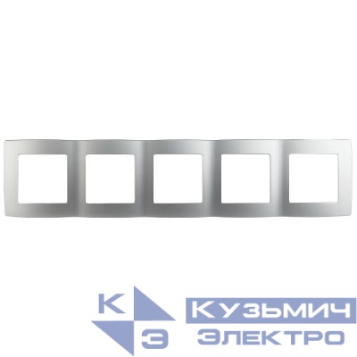 Рамка 5-м 12-5005-03 алюм. ЭРА Б0014783