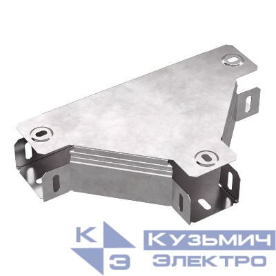 Ответвитель для лотка Т-образ. 50х50 с крышкой Стандарт Промрукав PR16.0566