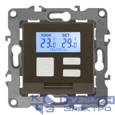 Терморегулятор универсальный 12-4111-13 230В-Imax16А бронза ЭРА Б0031278