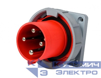 Вилка для скрытой проводки 3Р+РЕ 63А 380В IP67 ВЩ-103 DEKraft 26239DEK