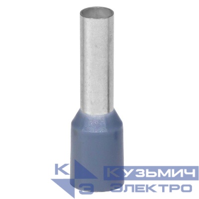 Наконечник-гильза с изолирован. фланцем для жилы 4кв.мм длина контактн. части 12мм сер. DKC IF4-12GR