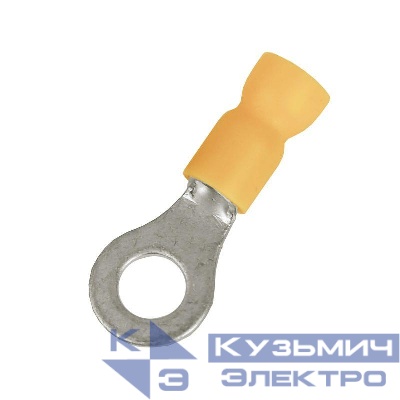 Наконечник с отверстием под винт и изолир.фланцем ПВХ легкий ввод жилы 2.5-6кв.мм М8 (d8.4мм) (НКИ) (уп.100шт) DKC 2C8P-EE-PVC