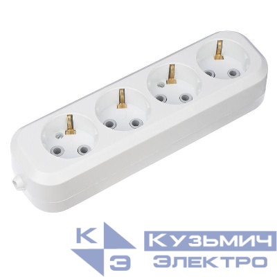 Колодка удлинителя 4-м с заземл. Rexant 11-8707