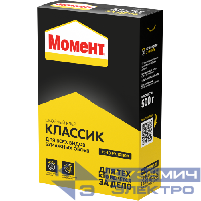 Клей обойный Классик 500г Момент Б0057027