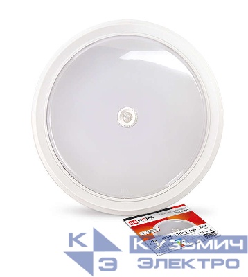 Светильник светодиодный СПБ-2Д-КРУГ 24Вт 4000К 1700лм 230В 310мм с датчиком бел. IN HOME 4690612020716