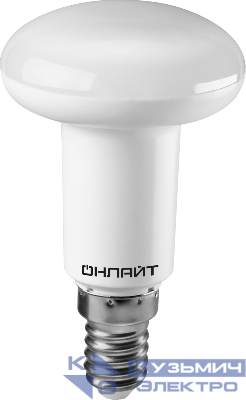 Лампа светодиодная 61 142 OLL-R50-5-230-6.5K-E14 5Вт 6500К холод. бел. E14 500лм 176-264В ОНЛАЙТ 61142