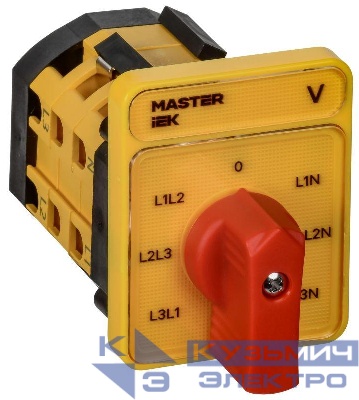 Переключатель кулачковый 16А (сх. 66) стандартная рукоятка IEK MI-CS10-016-066