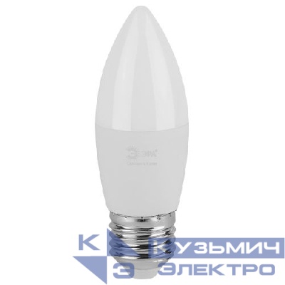 Лампа светодиодная GREEN LINE B35-6W-830-E27 GL 6Вт свеча 3000К свет тепл. E27 Эра Б0067126