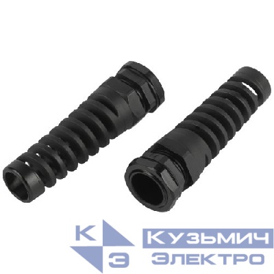 Ввод кабельный (сальник) PGR 21 d13-18мм (d отверст. 28.3мм) IP54 с гибким отводом (уп.5шт) Эра Б0065204