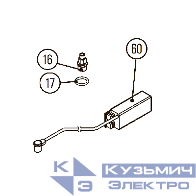 Комплект №4 для Hybest GSR40A / GBW120 / GBW200 / GFN3490B (блок зажигания + свеча + кольцо)