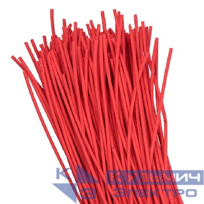 Трубка термоусадочная ТУТ нг 2/1 красн. 1м (уп.200м) PROxima EKF tut-2-r-1m