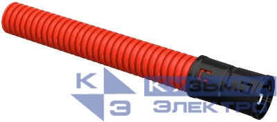 Труба гофрированная двустенная ПНД гибкая d40мм красн. (уп.150м) IEK CTG12-040-K04-150-R
