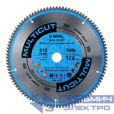Diamond Industrial Диск пильный по мультиматериалам 315х30 мм Z=100 TCG MultiCut DIDM315Z100