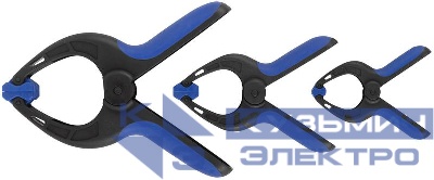 Набор быстрозажимных струбцин нейлоновых 75х40мм 100х50мм 150х80мм MOS 59317М