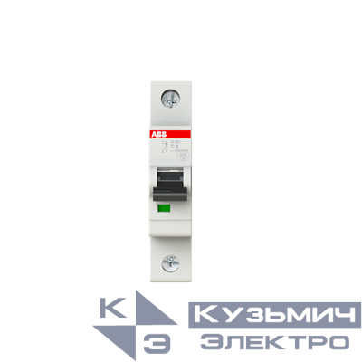 S201 C8  6кА  Автоматический выключатель 1-полюсный ABB 2CDS251001R0084