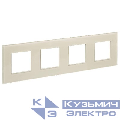 Рамка 4-м SKANDY SK-F24B стекло беж. IEK SK-M42-G-K10