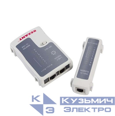 Тестер кабеля RJ45+RJ11 (HT-C004) (TL-468) Rexant 12-1006