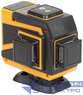 Уровень лазерный самоуспокаивающийся зел. лучи 3 плоскости 360г диапазон 20м Li-Ion аккум. 2 уровня яркости без треноги FIT 18668