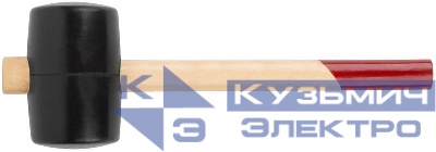 Киянка 65мм 600г деревянная ручка резиновая КУРС 45365