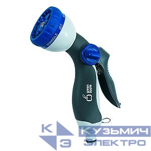 Пистолет-распылитель 8 реж. пластик. (12/48) Green Apple Б0003093