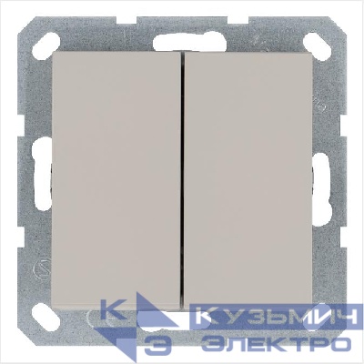 Переключатель перекрестный 2-кл. 10А IP20 механизм тауп Jasmart G3014T