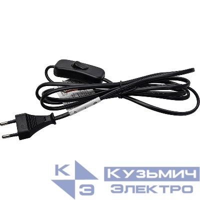 Шнур сетевой (с выключателем) черн. 2м DM107 FERON 41151