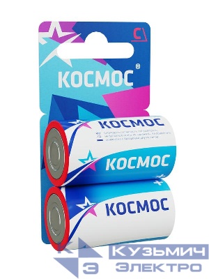Элемент питания солевой C/R14 (блист.2шт) КОСМОС KOCR142BL