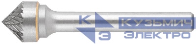 Шарошка карбидная штифт 6мм тип "K" зенкер 90 градусов 12х6х51мм FIT 36626