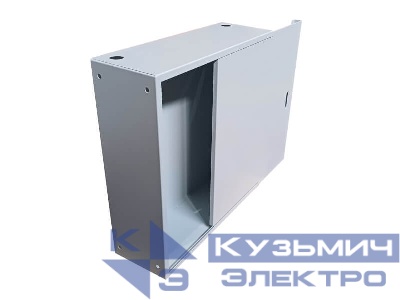 Антивандальный Шкаф 3U пенального типа, (530x180x550мм) 19" направляющие, передняя дверь металл, замок, серый Netko