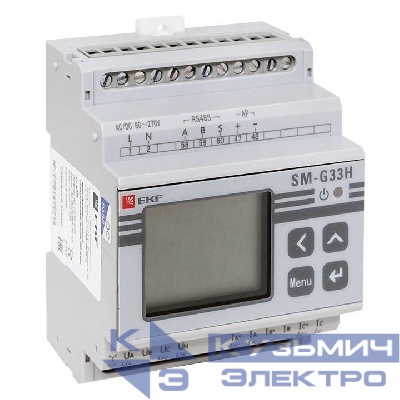 Прибор измерительный многофункциональный G33H на DIN-рейку ЖКИ PROxima EKF sm-g33h