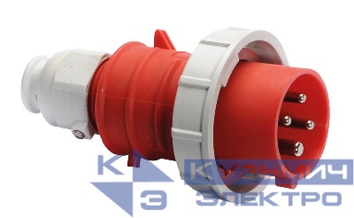 Вилка кабельная 16А 4п 3P+PE 6ч 400В IP67 Quick-Connect Bals 21349