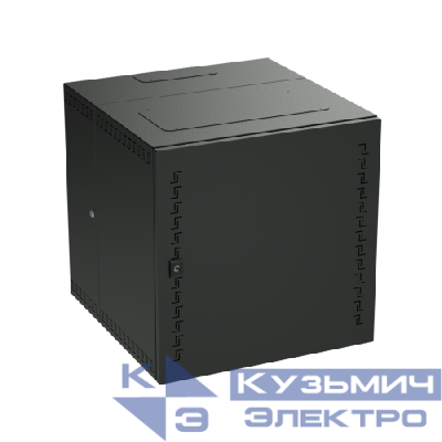 Шкаф телекоммуникационный навесной 9U (500х600х650) передняя дверь сплошная RAL9005 DKC R5STI0965MTB