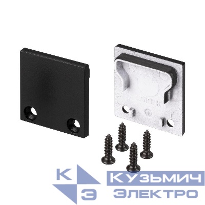 Заглушка SL-LINE-2011M SQUARE BLACK глухая пластик Arlight 029180